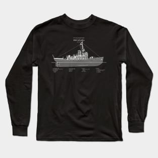 Escanaba wpc-77 United States Coast Guard Cutter - ABDpng Long Sleeve T-Shirt